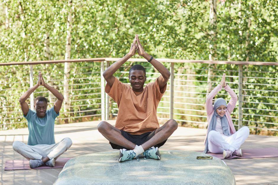 People Meditating
